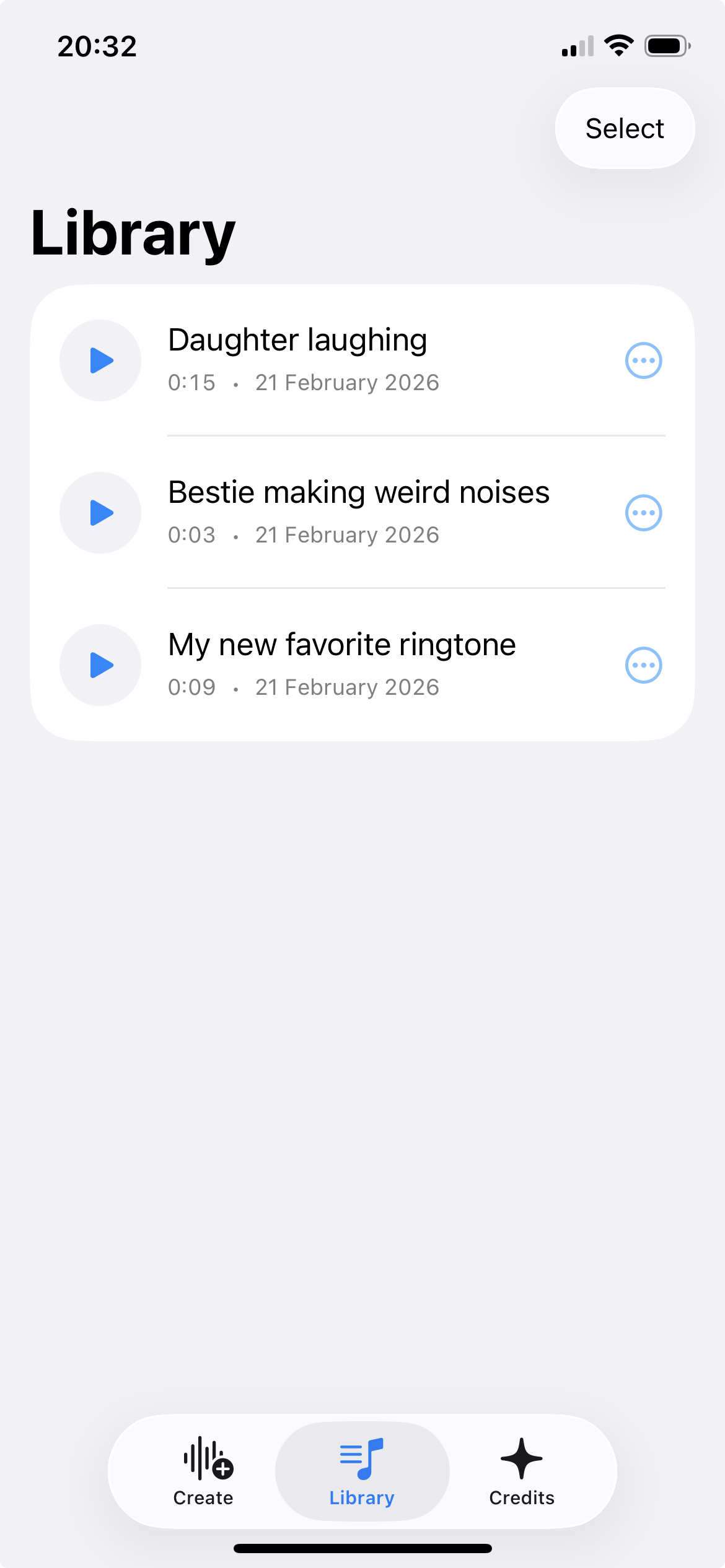 TrimTone ringtone library